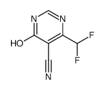 6-(difluoromethyl)-4-oxo-1H-pyrimidine-5-carbonitrile结构式