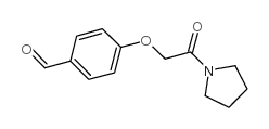 4-(2-Oxo-2-pyrrolidin-1-yl-ethoxy)-benzaldehyde structure