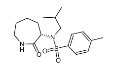 N-Isobutyl-4-methyl-N-((S)-2-oxo-azepan-3-yl)-benzenesulfonamide结构式