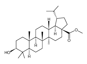 3β-hydroxy-lupanoic acid-(28)-methyl ester结构式