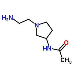 N-[1-(2-Aminoethyl)-3-pyrrolidinyl]acetamide结构式