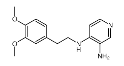 4-[(3,4-Dimethoxyphenethyl)amino]pyridin-3-amine structure