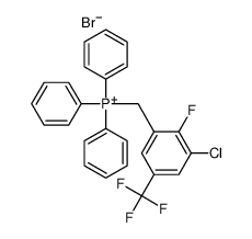 3-chloro-2-fluoro-5-(trifluoromethyl)benzyltriphenylphosphonium bromide Structure