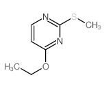 Pyrimidine, 4-ethoxy-2-(methylthio)- structure