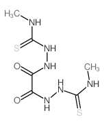 3-methyl-1-[[(methylthiocarbamoylamino)carbamoylformyl]amino]thiourea structure