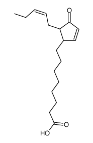 4-[7-carboxyheptyl(1)]-5-pent-2-en-yl(1)-cyclopent-2-en-1-one结构式
