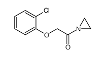 1-[(2-Chlorophenoxy)acetyl]aziridine结构式