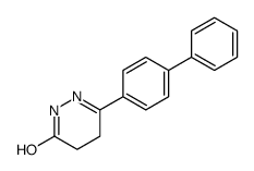 3-(4-phenylphenyl)-4,5-dihydro-1H-pyridazin-6-one结构式
