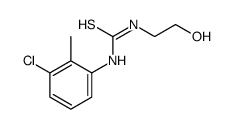 1-(3-chloro-2-methylphenyl)-3-(2-hydroxyethyl)thiourea结构式