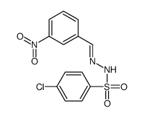 4-chloro-N-[(E)-(3-nitrophenyl)methylideneamino]benzenesulfonamide结构式