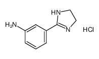 3-(4,5-dihydro-1H-imidazol-2-yl)aniline monohydrochloride structure