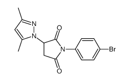 1-(4-bromophenyl)-3-(3,5-dimethylpyrazol-1-yl)pyrrolidine-2,5-dione结构式