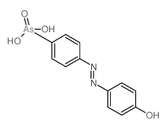 4-((4-Hydroxyphenyl)diazenyl)phenylarsonic acid Structure