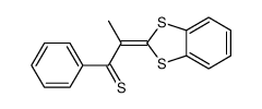 2-(1,3-benzodithiol-2-ylidene)-1-phenylpropane-1-thione结构式