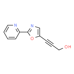 2-Propyn-1-ol,3-[2-(2-pyridinyl)-5-oxazolyl]-(9CI) Structure