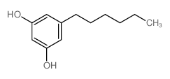 1,3-Benzenediol,5-hexyl- Structure