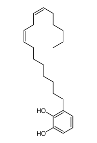 3-[(8Z,11Z)-heptadeca-8,11-dienyl]benzene-1,2-diol Structure