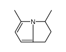 3,5-dimethyl-2,3-dihydro-1H-pyrrolizine结构式