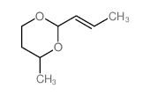 4-methyl-2-[(E)-prop-1-enyl]-1,3-dioxane结构式