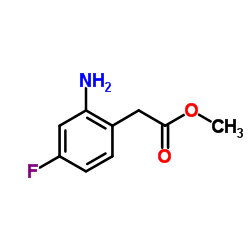 Methyl 2-(2-amino-4-fluorophenyl)acetate结构式
