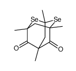 1,3,5,7-Tetramethyl-2,4-diselenaadamantane-6,8-dione结构式