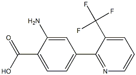 2-aMino-4-(3-trifluoroMethylpyridin-2-yl)benzoic acid Structure