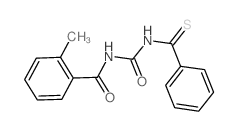 Benzamide,2-methyl-N-[[(phenylthioxomethyl)amino]carbonyl]- structure