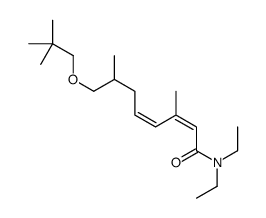 8-(2,2-dimethylpropoxy)-N,N-diethyl-3,7-dimethylocta-2,4-dienamide Structure