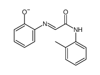 2-[[2-(2-methylanilino)-2-oxoethylidene]amino]phenolate Structure