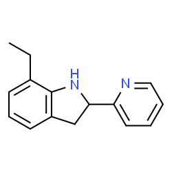 1H-Indole,7-ethyl-2,3-dihydro-2-(2-pyridinyl)-(9CI) Structure