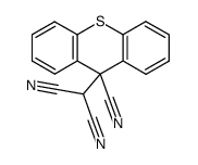 9-Cyano-9-(dicyanomethyl)thioxanthene Structure