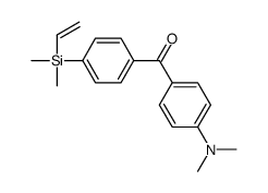 [4-(dimethylamino)phenyl]-[4-[ethenyl(dimethyl)silyl]phenyl]methanone Structure