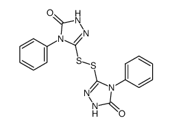 4,4'-diphenyl-2,4,2',4'-tetrahydro-5,5'-disulfanediyl-bis-[1,2,4]triazol-3-one Structure