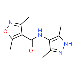 4-Isoxazolecarboxamide,N-(3,5-dimethyl-1H-pyrazol-4-yl)-3,5-dimethyl-(9CI)结构式