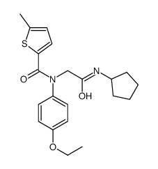 2-Thiophenecarboxamide,N-[2-(cyclopentylamino)-2-oxoethyl]-N-(4-ethoxyphenyl)-5-methyl-(9CI) picture