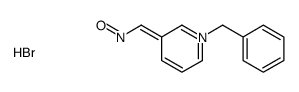 N-[(1-benzylpyridin-1-ium-3-yl)methylidene]hydroxylamine,bromide Structure