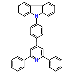 9-[4-(2,6-Diphenyl-4-pyridinyl)phenyl]-9H-carbazole结构式