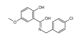 N-[(4-chlorophenyl)methyl]-2-hydroxy-5-methoxybenzamide Structure