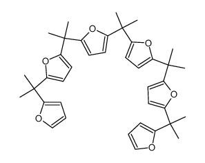 2,2-bis{5-[5-(α,α-dimethylfurfuryl)-α,α-dimethylfurfuryl]furan-2-yl}propane结构式