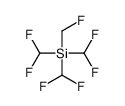 tris(difluoromethyl)-(fluoromethyl)silane Structure