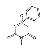 4-methyl-1-oxo-1-phenyl-6H-1λ6-[1,2,4]thiadiazine-3,5-dione Structure