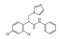 1-[1-(2,4-dichlorophenyl)-2-imidazol-1-ylethyl]-2-phenylhydrazine Structure