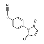 [4-(2,5-dioxopyrrol-1-yl)phenyl] thiocyanate结构式