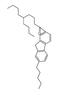 5-butyl-1-(7-pentyl-9H-fluoren-2-yl)nonan-1-one结构式