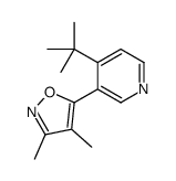 5-(4-tert-butylpyridin-3-yl)-3,4-dimethyl-1,2-oxazole结构式