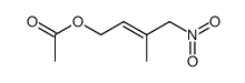 acetic acid (3-methyl-4-nitro-2-buten-1-yl)ester Structure