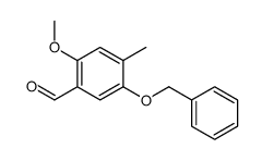 2-methoxy-4-methyl-5-phenylmethoxybenzaldehyde结构式