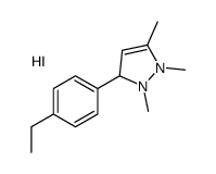 3-(4-ethylphenyl)-1,2,5-trimethyl-1,3-dihydropyrazol-1-ium,iodide Structure