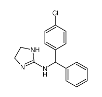N-[(4-chlorophenyl)-phenylmethyl]-4,5-dihydro-1H-imidazol-2-amine Structure