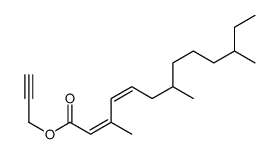 prop-2-ynyl 3,7,11-trimethyltrideca-2,4-dienoate Structure
